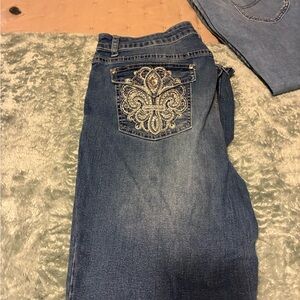 Earl Jeans Blue Boot Cut with Embroidered Pocket